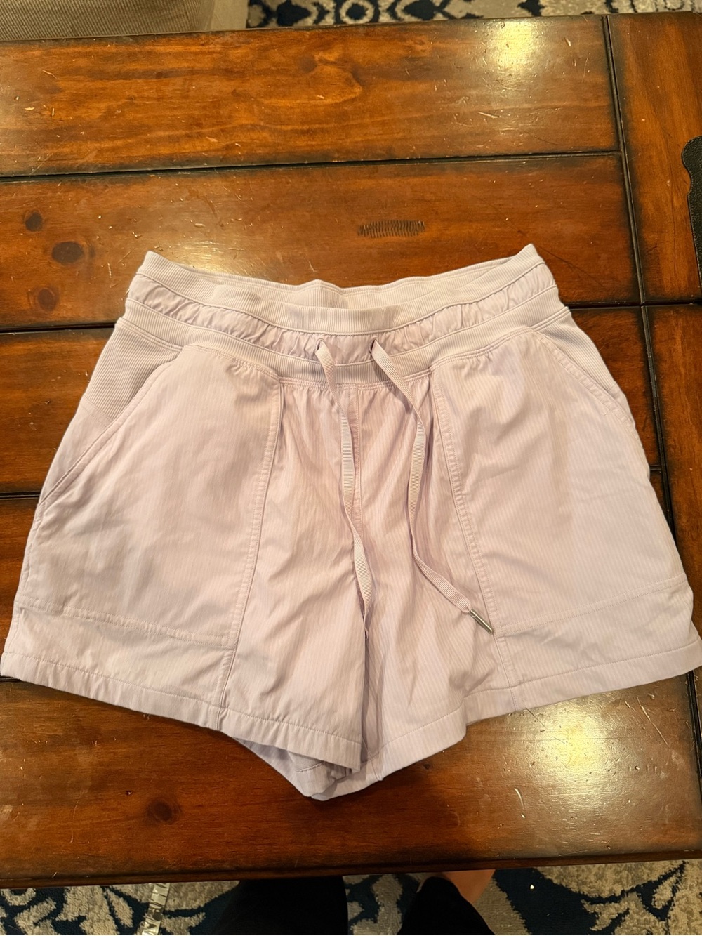 lululemon athletica Pastel Lavender Drawstring Athletic Shorts
